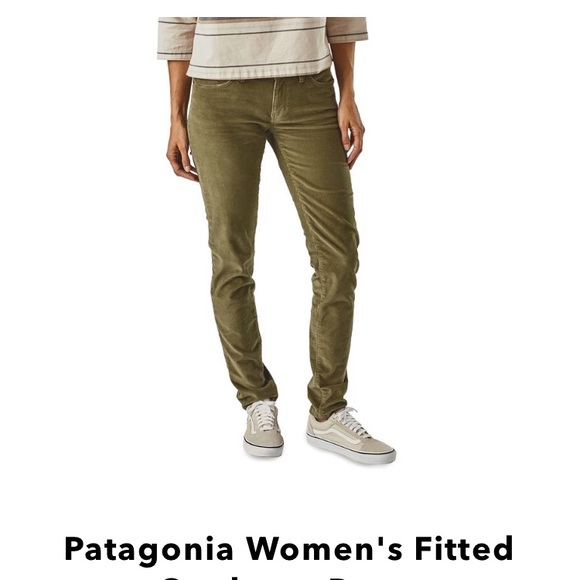 Patagonia dark teal fitted corduroy pants - Picture 2 of 6